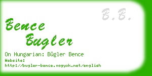 bence bugler business card